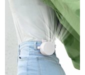 Mini ventilador con Clip sin hojas, ventilador de cintura para cuello, refrigeración por aire, ventilador Usb de 3 velocidades, Enfriador de aire portátil, ventilador Personal recargable para exteriores 1pcs color rosa