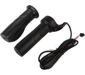 1 par de aceleradores de velocidad giratorios universales para bicicleta eléctrica, scooter, manillar de 22,5 mm blanco