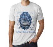 Camiseta Vintage para Hombre Camiseta Gráfica Ship Me to SAN Pedro Sula Vintage White XS anti-flash blanco