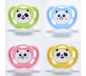 Chupete para recién nacido, bonitos dibujos animados de Panda y gato, chupete con estilo, suministros de herramientas cómodas para bebé 2