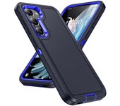 Para Samsung S23 Ultra S23ultra funda dura de doble capa para Samsung Galaxy S23 Ultra S 23 Plus fundas para teléfono móvil Coque for Galaxy S23 plus azul marino