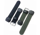 Correa de reloj suave para hombre y mujer, accesorios para reloj Casio AE-1200WH AQ-S810W MRW-200H negro