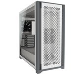 Caja semitorre ATX CORSAIR 5000D Airflow de cristal templado, color blanco, CC-9011211-WW blanco