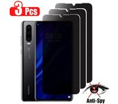 3 uds vidrio templado de privacidad para Huawei P30 Lite P40 P50 P20 Pro 5G Protector de pantalla antiespía para Huawei Mate 20 40 Lite Glass Huawei P Smart 2019 negro