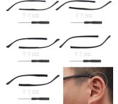 Herramienta de reparación antideslizante para gafas, accesorios para gafas, patilla de repuesto para montura de gafas, brazo para gafas 4mm