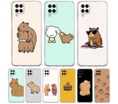 Funda de teléfono con dibujos de capibara para Samsung Galaxy A13 A51 A71 A21S A12 A11 A31 A52 A41 A23 A53 A73 A32 5G A03S, funda de silicona transparente Samsung A12