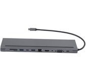 Concentrador 11 en 1, base de expansión tipo C, lector de tarjetas USB 3.1 a HDMI, adaptador multifunción