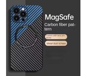 Funda magnética Macsafe de fibra de carbono para iPhone 11, 12, 13, 14, 15 Pro Max, 14, 15 Plus, carcasa trasera Mac Safe Apple iPhone 13 pro max