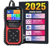 Lector de códigos compatible con Cloud Print T600 OBD2, escáner, búsqueda de DTC automotriz, prueba profesional de sensor de oxígeno, herramienta de diagnóstico automotriz Orange