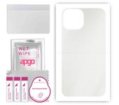 apgo Protective Skin Sticker for the back compatible with Apple iPhone 13 mini, Wrap Film, Foil, Vinyl - Pattern Matte Transparent