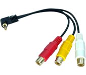 por cable de conversión RCA [Hecho COMON] 3.5 (Macho de 4 polos) (amarillo/rojo/blanco) [CTIA-RF3]