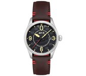 AVI-8 Spitfire Smith Automático Airfix Edition Granito Negro Dial AV-4090-08 Reloj para hombre negro