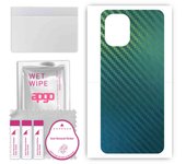 apgo Protective Skin Sticker for the back compatible with Umidigi F3 SE, Wrap Film, Foil, Vinyl - Pattern Carbon Chameleon CAKA1