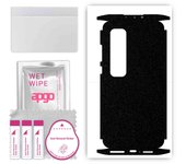 apgo Protective Skin Sticker for the back+sides compatible with Xiaomi Mi 10 Ultra, Full Wrap Film, Foil, Vinyl - Pattern Matte Black