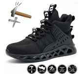 Botas de seguridad para hombre, zapatos de trabajo a prueba de pinchazos, zapatillas de trabajo ligeras para hombre, zapatos con punta de acero, botas de seguridad, zapatos indestructibles 38
