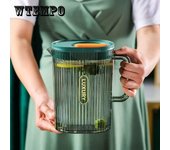 Hervidor de plástico para agua fría, hervidores resistentes a altas temperaturas, gran capacidad, para el hogar, grado alimenticio, jugo, leche, agua, jarra, contenedor, botella, tetera verde