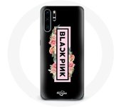 Coque pour Huawei P30 Pro Blackpink Groupe de K-pop Logo Noir Rose Fond Noir