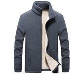 Chaquetas gruesas de lana para hombre, prendas de vestir para hombre, ropa deportiva con forro de lana, chaquetas cálidas, abrigos térmicos para hombre, abrigo de invierno para hombre de talla grande M- 9XL 9XL