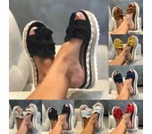 Sandalias de tacón para Mujer, Sandalias con cuñas, zapatos para Mujer, Sandalias con plataforma, zapatillas de verano, Sandalias para Mujer, zapatos elegantes de verano 35 beige