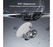 Detector de fugas de agua inteligente Tuya ZigBee IP67, alarma contra inundaciones y fugas de agua, monitor de seguridad inteligente para el hogar compatible con la puerta de enlace ZigBee. blanco