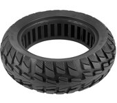 Neumático sólido 10x2,76,5, neumático sin cámara a prueba de explosiones para patinete eléctrico de 10 pulgadas, todoterreno delantero/trasero negro