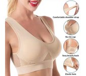 Sujetador deportivo sin costuras de talla grande para mujer, sujetador push-up Sexy, Top sin hueso, Top de tubo inalámbrico M blanco