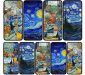Funda para iPhone 16 15 Xiaomi Redmi Note 14 13 12 11 Pro Max 16e Samsung Galaxy S25 S24 S23 Moto OPPO Huawei Funda para teléfono con pintura de Van Gogh de noche estrellada for Samsung Galaxy A31 aero