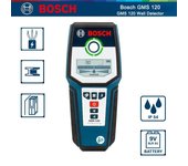 Detector de pared Bosch GMS 120 con pantalla LCD, detector de metales para madera y metal, herramienta de medición profesional para el hogar, escáner de pared, IP54