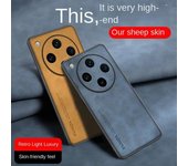Funda de gamuza cómoda de cuero liso para OPPO Find X8 Pro Find X7 Ultra X7 X6 Pro Find X5 Lite X5 Pro Cubierta protectora de lente suave For Find X8 negro