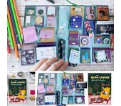 Calendario de Adviento para amantes de los libros, calendario de cuenta regresiva para Navidad con regalos sorpresa, Navidad One Size negro