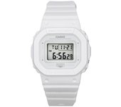 Reloj Casio G-Shock digital con correa de resina blanca y esfera blanca de cuarzo GMD-S5600BA-7 200M para mujer blanco
