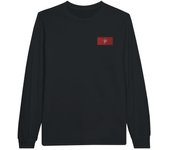 Camiseta de manga larga - Drapeau de l'île de Man - Noir - 100% algodón - Coupe régulière - Mixte