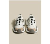 Zapatos de papá para mujer, estilo retro, con combinación de colores, suela gruesa, de malla, transpirables, con zapatillas informales para mujer, primavera y otoño 35 negro