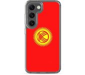 Coque Téléphone - Samsung - Galaxy S21 - Drapeau Kirghizistan - Souple - Multicolore
