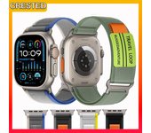Correa Trail Loop para Apple Watch Ultra 2 de 49 mm y correa deportiva iWatch Series 9 de 41 mm y 45 mm de 42 mm, 38 mm, 40 mm y 44 mm para Apple Watch Ultra Series SE 6, 5, 4, 3, 2 y 1 38-40-41mm(5.5-7.87inch) azul-gris