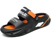 Sandalias de dos piezas con suela gruesa estilo pareja para hombre y mujer, nuevas y modernas zapatillas de suela suave de una sola línea para hombre y mujer, sandalias de playa. 36-37 azul