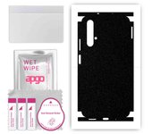 apgo Protective Skin Sticker for the back+sides compatible with Honor 20, Full Wrap Film, Foil, Vinyl - Pattern Matte Black