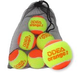 Pelotas de tenis de playa con bolsa de malla, aprobadas por la ITF, color naranja, etapa 2, baja compresión, 50 % para niños, pelotas de tenis de entrenamiento de transición