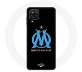 Coque pour Samsung Galaxy A42 5G Logo Olympique de Marseille Fond Noir
