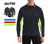 Maillot ciclista de manga larga de polar para hombre: chaqueta cálida y resistente al viento para otoño/invierno. XXL