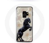 Coque pour samsung galaxy S9 plus Frison Noir Race de cheval