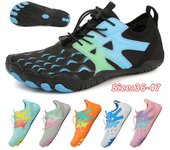 Zapatos de agua para hombres y mujeres, zapatos acuáticos de playa, sandalias de natación, drenaje, zapatos deportivos para vadear, navegación de secado rápido, pies descalzos, yoga, gimnasio, pesca, surf, zapatillas de deporte 36 blanco
