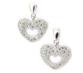 Les Trésors De Lily [K5901] - Boucles Argent 'Love' blanc blanco