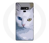 Coque pour Samsung Galaxy Note 9 Turc de van Chat oeil bleu et oeil jaune