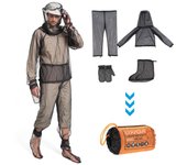 Lixada Ligero Verano Bug Wear Mosquito Traje Chaqueta Mitones Pantalones Calcetines para Hombres Mujeres Con XL