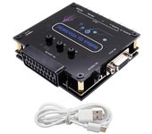 Convertidor de componentes RGBS VGA SCART a YPBPR, puerto compuesto SCART VGA para consolas de juegos retro SFC
