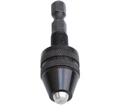 Portabrocas, destornillador sin llave, adaptador de controlador de impacto, abrazadera de Micro Motor eléctrico, Mini accesorio de portabrocas, adaptador de brocas de vástago hexagonal negro