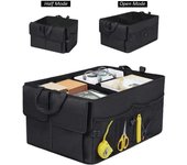 Bolsa de almacenamiento para maletero de coche, plegable, multifunción, contenedor de herramientas, bolsas de almacenamiento de alimentos, organizador, caja de maletero para coche universal negro