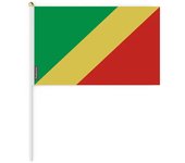 Drapeau - République du Congo - 30 x 45 cm - Poliéster resistente - Léger - Anverso/verso