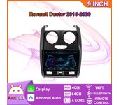 Icreative DSP Android Carplay Radio de coche para Renault Duster 2015-2020 para LADA Largus 2021 navegador GPS estéreo 2 Din reproductor Multimedia 4+64GB 2+32GB